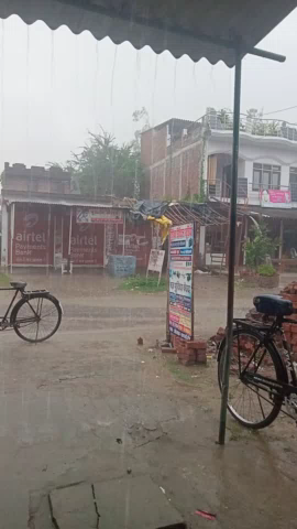 झमा झम बारिश का नजारा लोगो को मिली राहत ।#अनिल यादव