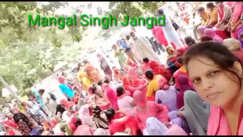 सोहना: #anganwadi #viralpost 
आंगनवाड़ी कार्यकर्ता और हेल्परों ने कूच के बहाने किया शक्ति प्रदर्शन : संतोष देवी
