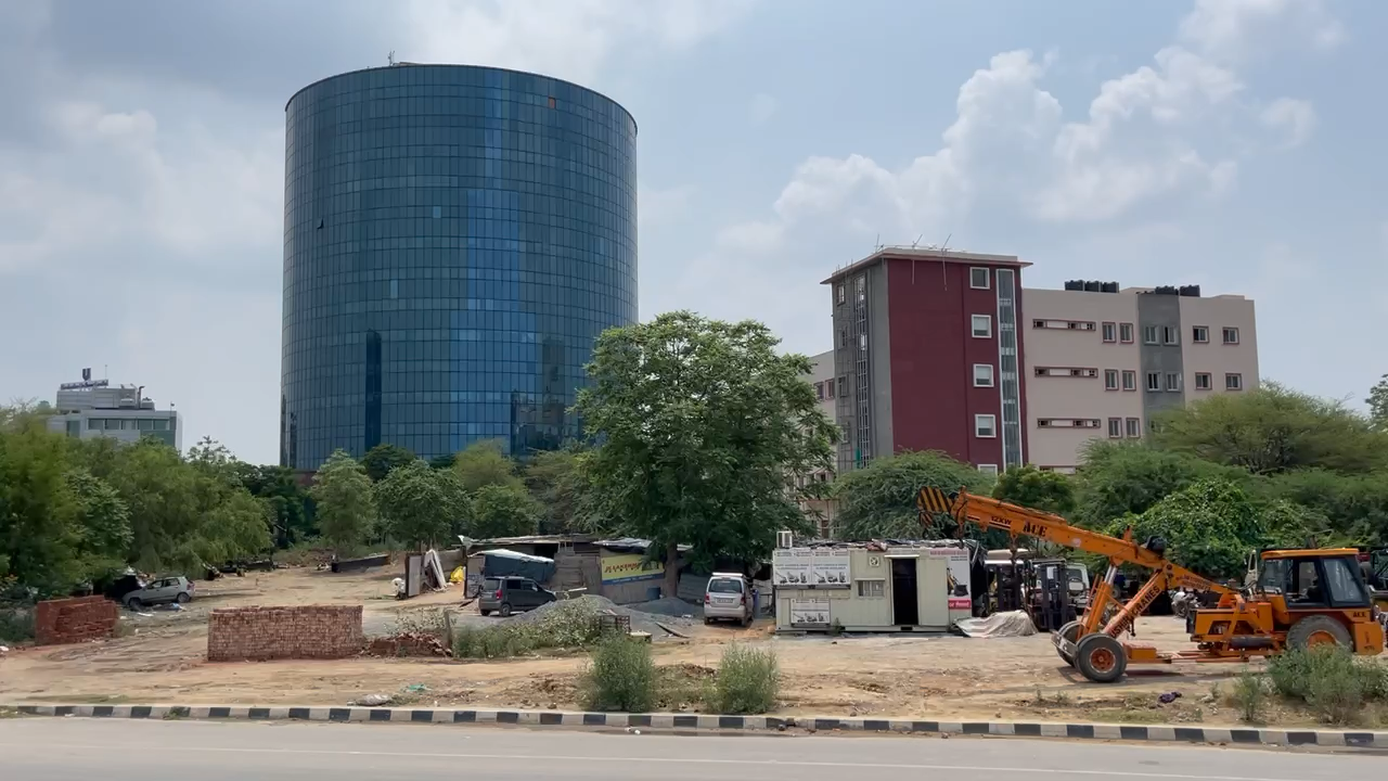 Newly constructed bjp office with #black money at gurugram