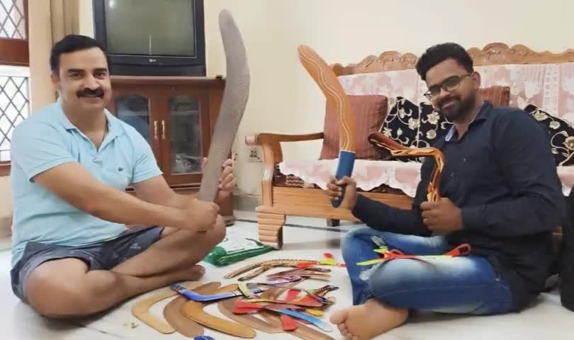 My Favorite #BalaSubramanian is Very Happy To See My #Boomerang #Collection At My Home.. 💓 🇮🇳