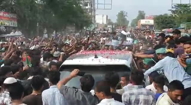 #AIMIM प्रमुख #असदुद्दीन ओवैसी साहब का मुरादाबाद में जोरदार स्वागत!!