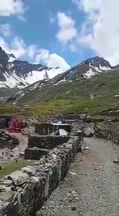 #चम्बा,,,मणिमहेश में शिव शंकर जी के दर्शन कीजिए, बर्फ में साक्षात नज़र आ रहे भोलेनाथ।