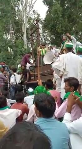 संभल: आज संभल में भारतीय किसान यूनियन ने निकला#kishaan