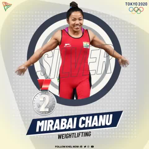 Congratulations #MirabaiChanu.

First medal for 🇮🇳.

#Cheer4India 
#CheersforIndia