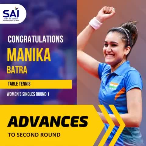 Manila Batra wins in straight sets against Great Britain's Tin-Tin Ho in her first-round of #Table1
#tokyo #olympic