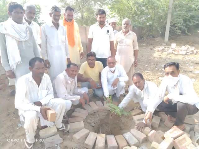 जोरावरपुरा मे सरपंच द्वारा करवाया गया पौधारोपण #सरपंची विजय सिंह सिराव