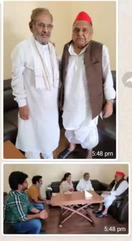 आज  #SharadYadavMP जी से म मुलायम सिंह यादव जी मिलने आए और उनका हाल चाल जाना
और भविष्य को लेकर भी चर्चा की
#sharadyadav
