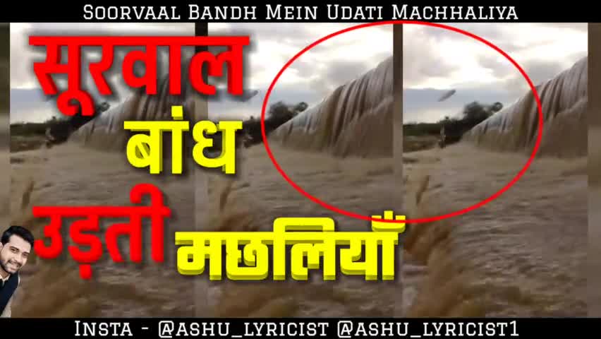 सूरवाल बांध में पानी की भारी आवक, मछलियां उड़ती नजर आयी पानी में
#iamashu #originalvideo #originalvoice #viral #soorval