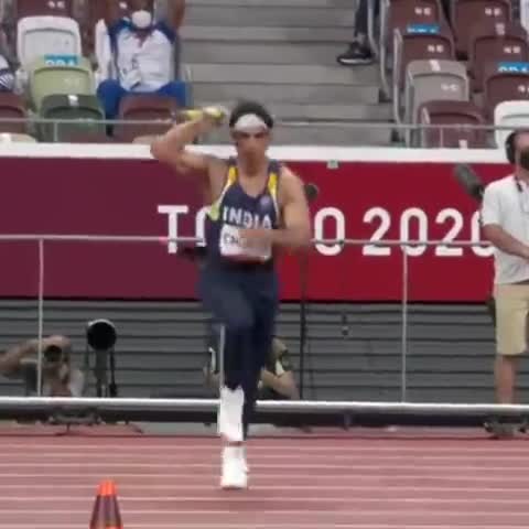 Niraj chopra winning gold 
#Tokyo2020