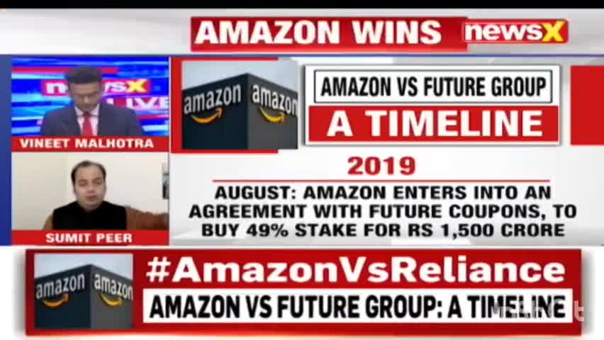 Big win for Amazon, Defeats Ambani's case

#newsxofficial #vineetmalhotra777
https://youtu.be/JBdZ_4U6Crw  #ambani