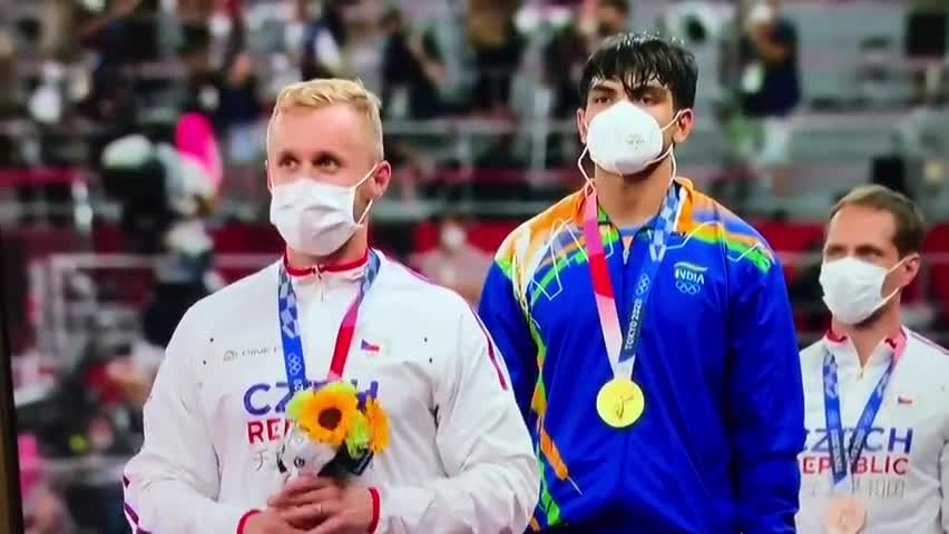 #neerajchopra #olympichero 
#goldenthrow #india🇮🇳
#haryana जय हिंद जय भारत ।