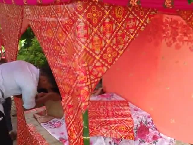 #Bhore Gopalganj tilak Dumar me  गांव वालों ने काली मंदिर पर अठजाम कराया । #तिलक dumar