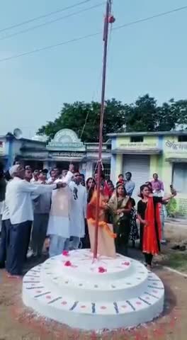 #15अगस्त के पवन पर्व पर अपने निर्वाचन क्षेत्र के ग्राम पंचायत खुटेरी में ध्वजारोहण कर ग्रामवासियो को शुभकामनाए प्रेषित