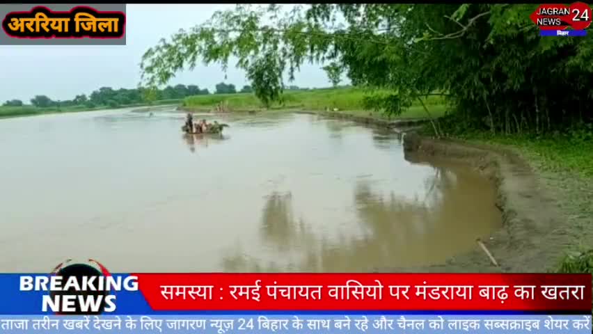 अररिया: समस्या : रमई पंचायत वासियो पर मंडराया बाढ़ का खतरा #Jagrannews24Bihar#