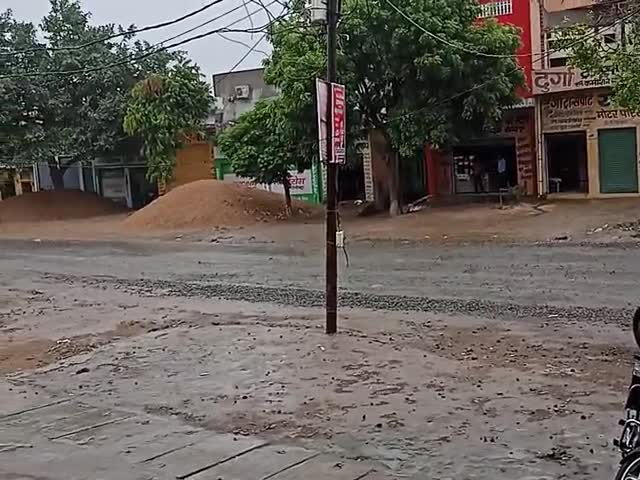 मंगलवार को शाम बेवर में हुई हल्की रिमझिम बारिश #मौसमविभाग