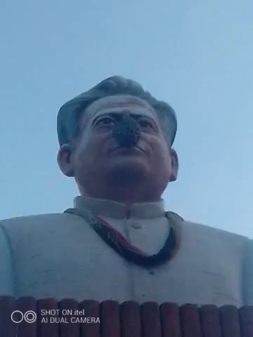 राजस्थान के पूर्व मुख्यमंत्री जयनारायण व्यास की मूर्ति पे मधुमक्खी यो ने डाला डेरा।#ashokgahlot #pokaran #sachin_pilot