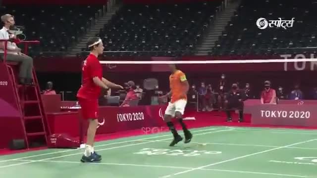 #Parabadminton #ParaAthletics 
दिन की सबसे खूबसूरत तस्वीर, प्रमोद का सोना, ज़िंदगी की चुनौतियों से जब जज़्बा बड़ा हो