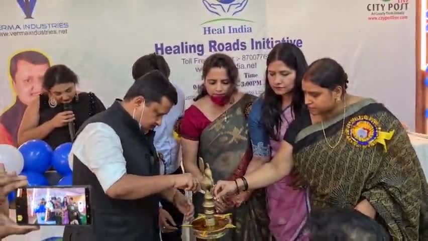 #bihar #cabinet #minister #nitinnavin द्वारा #healindia #healingroadsinitiative के तहत अद्भुत कार्यक्रम का उद्घाटन