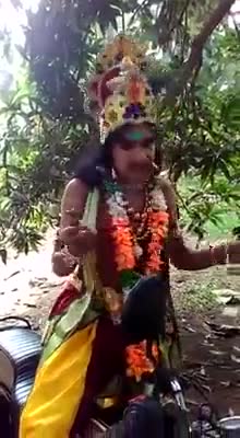धर्म के ठेकेदार #कृष्ण के रूप में #शराबी 
#anilparmar
