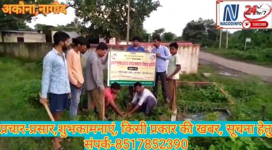 नागौद: समता #मूलक #समिति द्वारा #अकौना #साठिया मे किया गया #वृक्षारोपण*