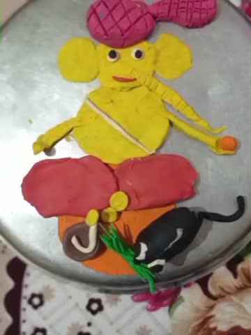 unique art by my niece #ganpatibappa