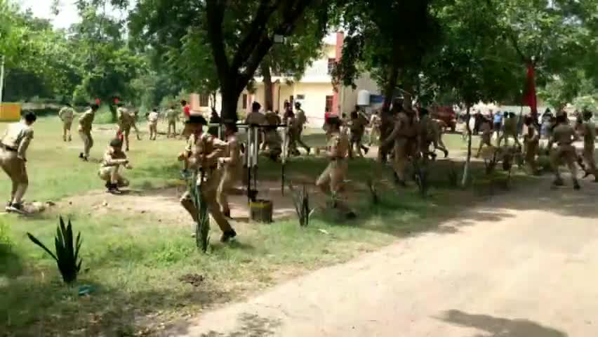 भीलवाड़ा: एनसीसी यूनिट के 5 दिवसीय वार्षिक प्रशिक्षण शिविर का हुआ समापन, कैडेट्स ने की फायर फाइटिंग मॉकड्रिल #एनसीसी