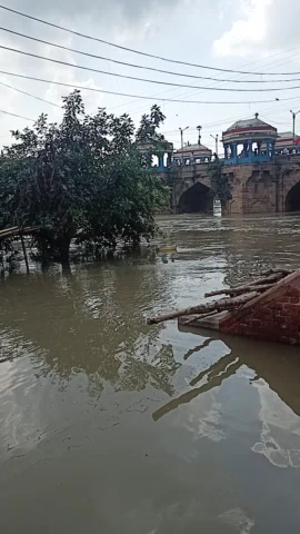 जौनपुर: gomti nadi ka star do din me badha nichle ilako me baddd ki sambhawna #jaunpurnews #jaunpur