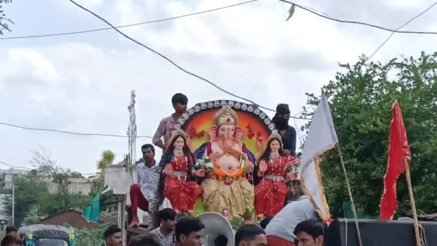 होशंगाबाद जिले में धूमधाम से हुआ गणेश विसर्जन #शिवपुर #सिवनीमालवा #होशंगाबाद