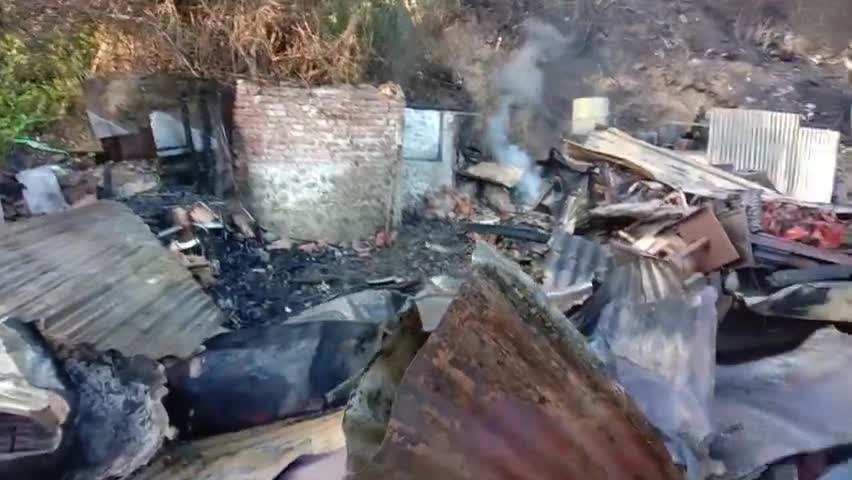रानीखेत: #लाखो का नुकसान , भीषण आग लगने से हुआ नुकसान ।