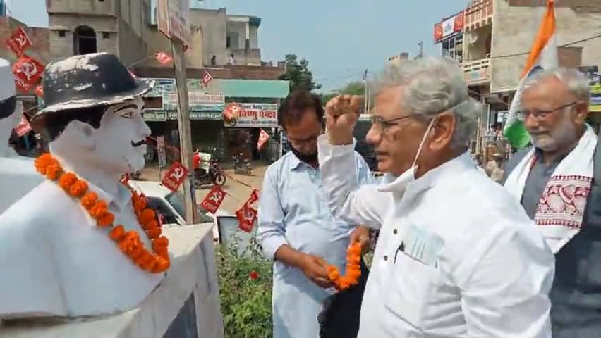 #बरवाला में CPIM की संकल्प सभा मे पहुंचे पार्टी महासचिव सीताराम येचुरी ने कहा बीजेपी आरएसएस कर रहे लोकतंत्र को ध्वस्त