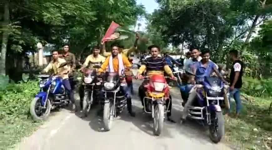 भवानीपुर: भवानीपुर में बाइक रैली, जाप छात्र नेता के द्वारा निकाला गया#japबिहार