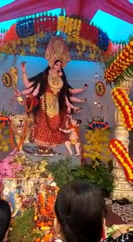 आरा: #hamare. ara. mathiya mor.ki.durga prtima@