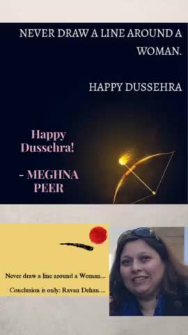 Never draw a line around a woman!

Happy Dussehra!

#dussehra"
