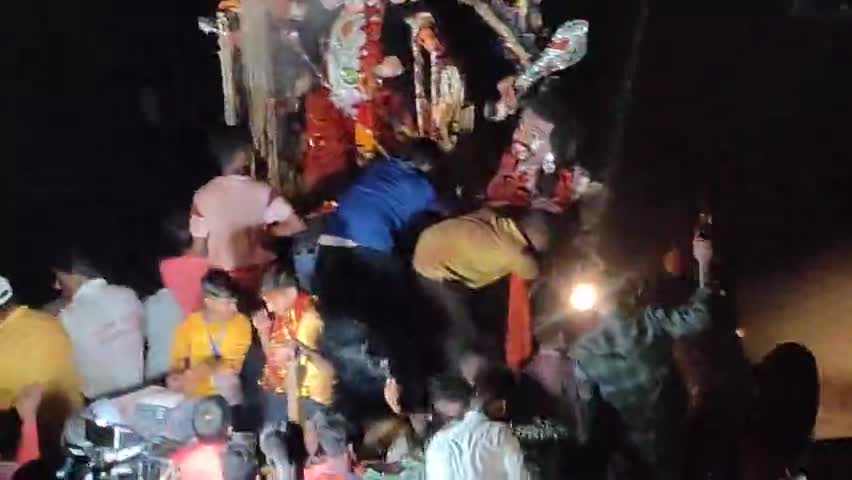 #simrahi  में  दुर्गा जी , मूर्ति भषण शानदार से हुआ