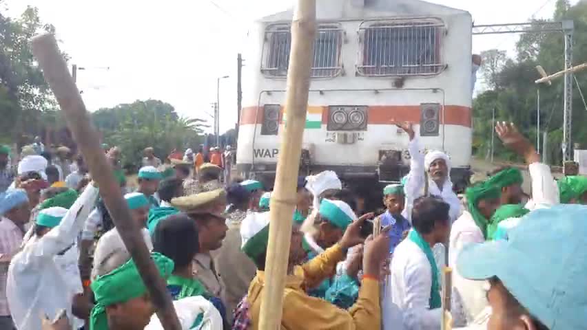 #रेल_रोको आंदोलन  कुस्ती कला स्टेशन फतेहपुर