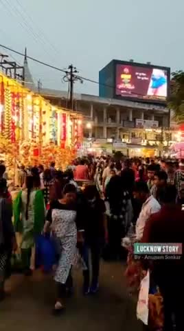 Boothnath Market Lucknow - Festival Rush #lucknowstory #lucknow_news