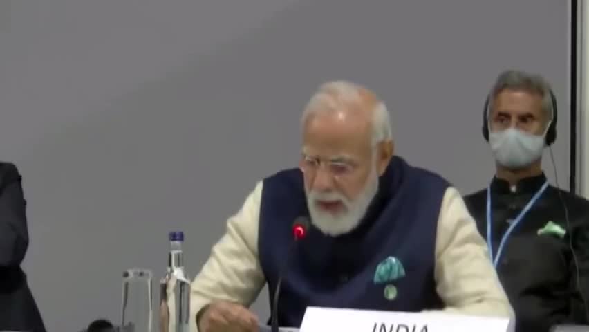 ग्लासगो में #COP26 शिखर सम्मेलन को संबोधित करते हुए प्रधानमंत्री नरेन्द्र मोदी जी।