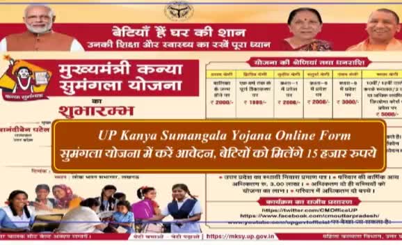उत्तर प्रदेश में कन्या सुमंगला योजना मिलेगा 15000 हजार का लाभ #आनलाइन #आवेदन करें।