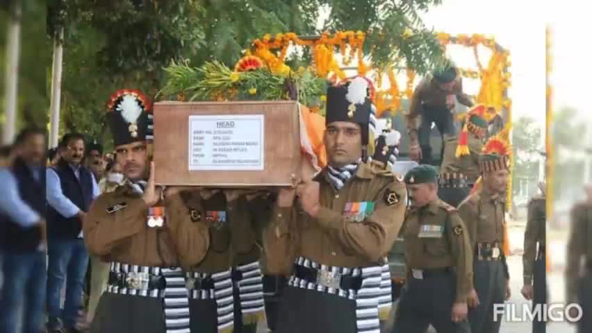 पंचतत्व में विलीन हुई शहीद राजेंद्र की पार्थिव देह: #शहादत #शहीद #राजेंद्र_मीणा