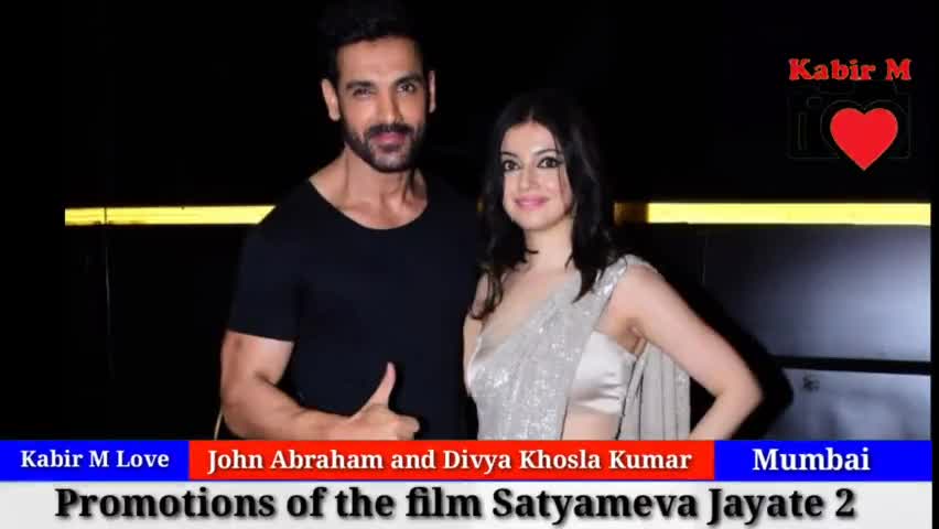 John Abraham and Divya Khosla Kumar promotions of the film #SatyamevaJayate2 #kabirmlove #सागवाडा #डूंगरपुर
