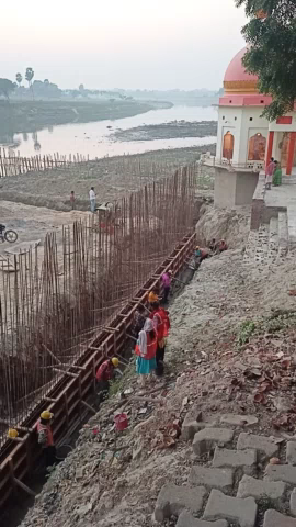 जौनपुर: bajrang ghat tartalla me ghat ka kaam bahot tezi se hota hua#jaunpurnews #jaunpur #abpnews_live