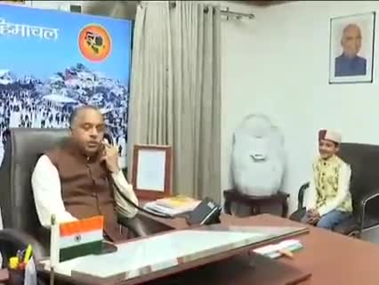 #केबीसी फेम अरुणोदय की मुख्यमंत्री जयराम ठाकुर से मुलाकात