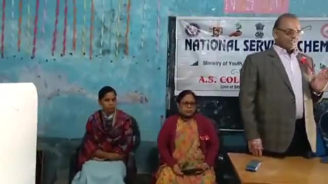 ए एस महाविद्यालय देवघर मैं राष्ट्रीय सेवा योजना के द्वारा विश्व एड्स दिवस पर संगोष्ठी का आयोजन। 
#aids #hiv #awarechampi