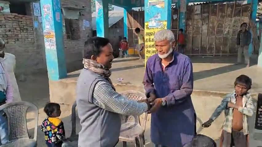 #हरेवा पंचायत #सलखुआ  सहरसा के मुखिया उम्मीदवार अनीता देवी के पति रामकुमार यादव का जनसंपर्क अभियान