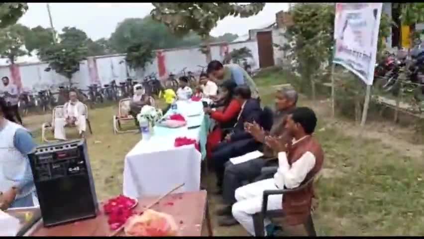 सैफई: #श्रीमती कौशल्या देवी बालिका इंटर कॉलेज टिमरूआ में मतदाता जागरूकता कार्यक्रम का शुभारंभ एसडीएम सैफई ने किया।