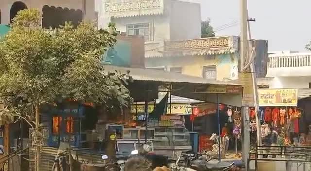 सरवाड़ में चमन चौराहा स्थित मिठाई की दुकान में लगी आग #sarwar