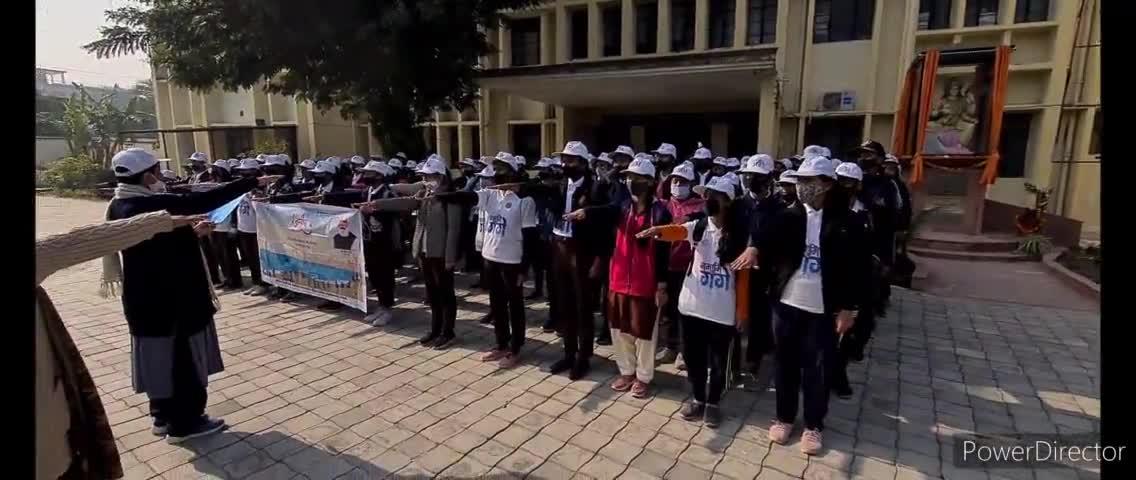 हल्द्वानी: महिला महाविद्यालय हल्द्वानी की छात्राओं को गंगा स्वच्छता अभियान के अंतर्गत दिलाई गई स्वच्छता की शपथ#girls