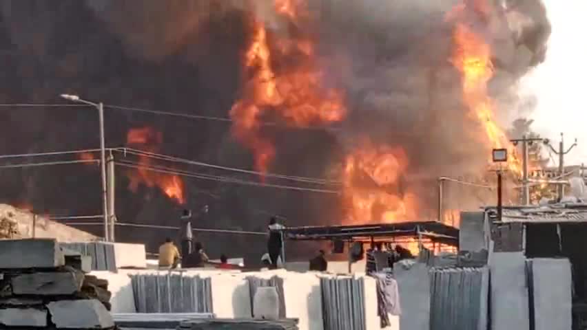 लाडपुरा: kota chemical factory mein lagi bhishan Aag #kotarajstan