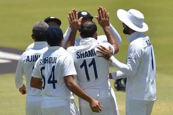 #MohammadShami finishes with eight wickets in the Test as #TeamIndia wins by 113 runs to go 1-0 up. #Congratulation