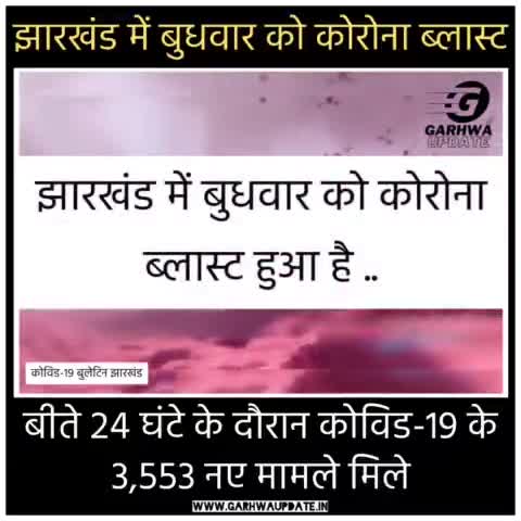 झारखंड में बुधवार को कोरोना ब्लास्ट, मिलें 3553 नए मामले! देखिए राज्य के सभी जिलों की Reports

#coronavirusupdates